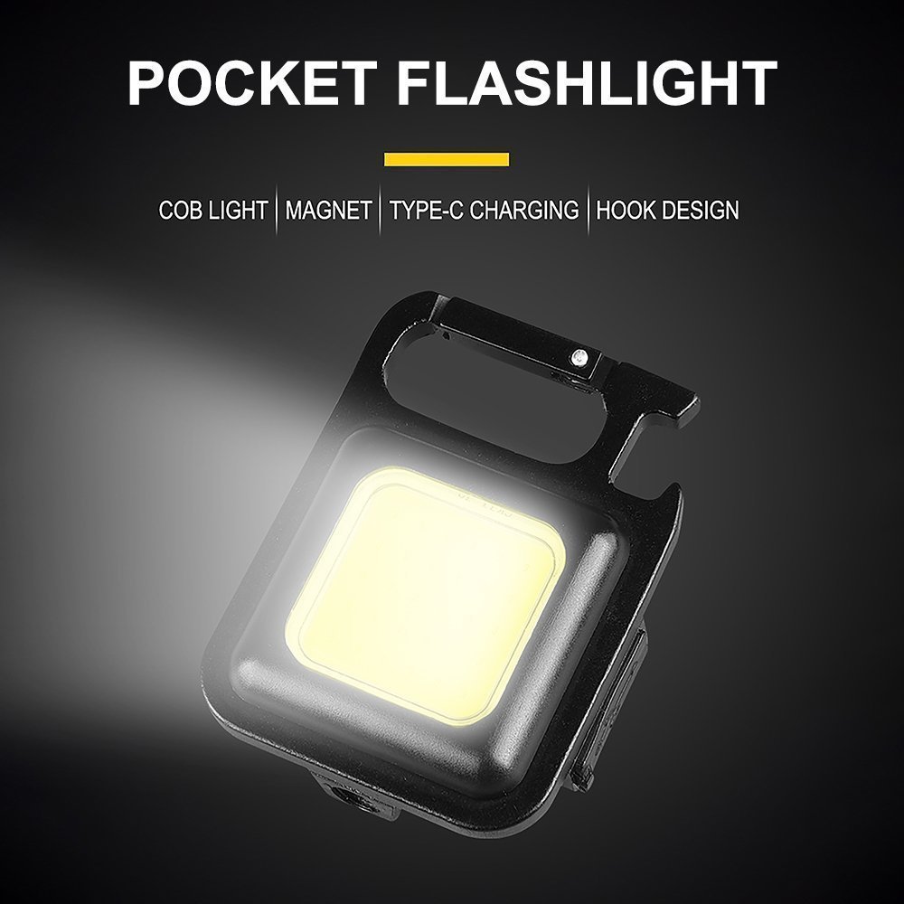 Rechargeable Waterproof-Mini Keychain Flashlight