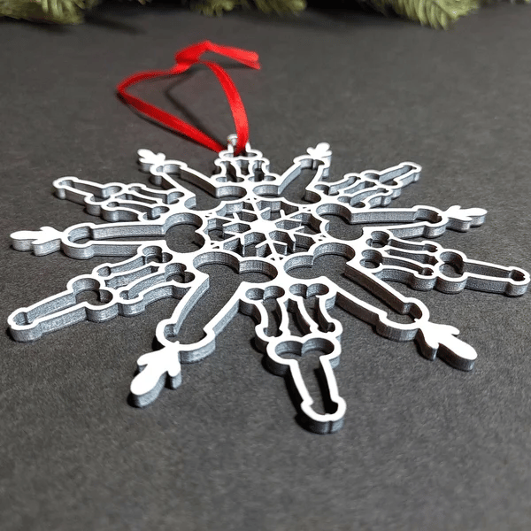 Funny Snowflake Ornament