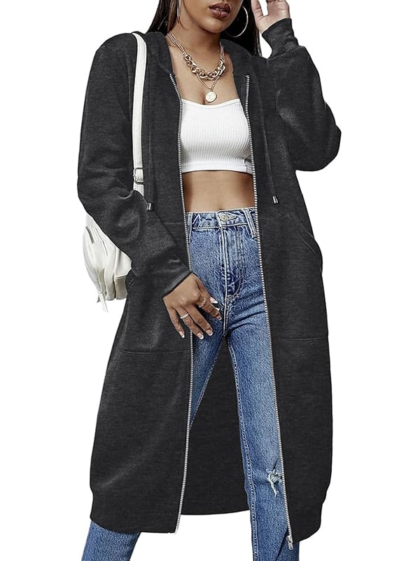 🔥Letzter Tag Verkauf 49% Rabatt🔥Lässige Wolljacke mit Reißverschluss für Damen