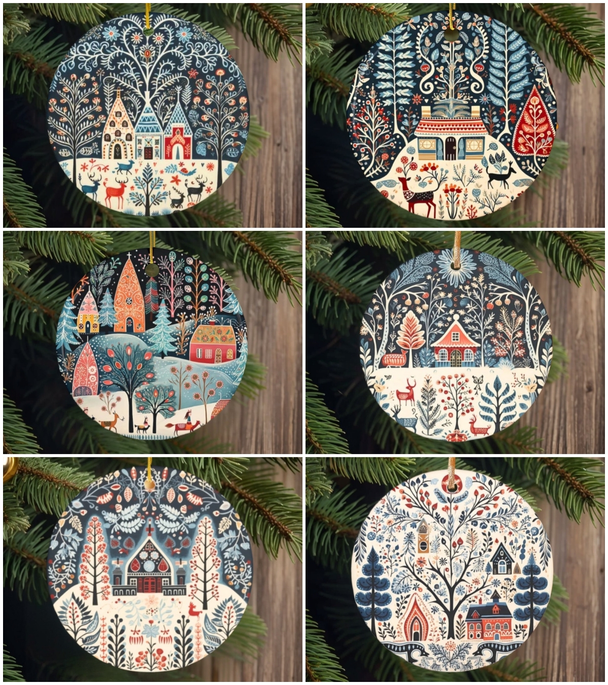 💥Black Friday 80% Off--Scandinavian Christmas Ornaments