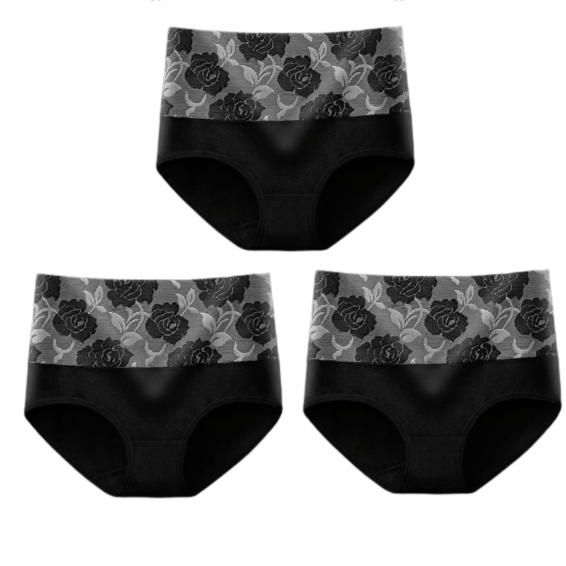 ✨Letzter Tag Kaufe 1 und erhalte 3 Packungen (JE NUR 6,33 €)🔥Damen-Slip mit hoher Taille und Bauchkontrolle aus reiner Baumwolle in Übergröße