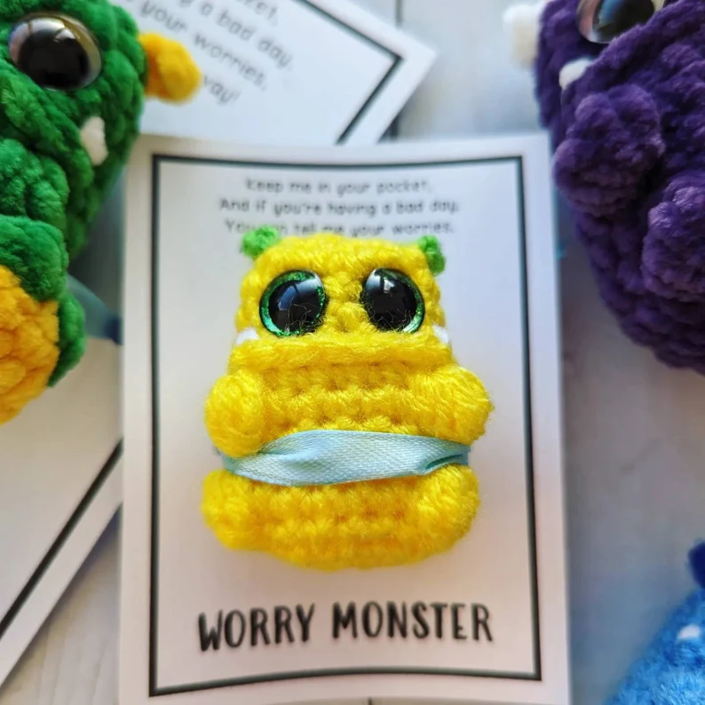 Pocket Worry Monster Crochet