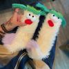 👾Entfessle die Niedlichkeit❄️Warme & kuschelige flauschige Cartoon-Monster-Socken!🧦