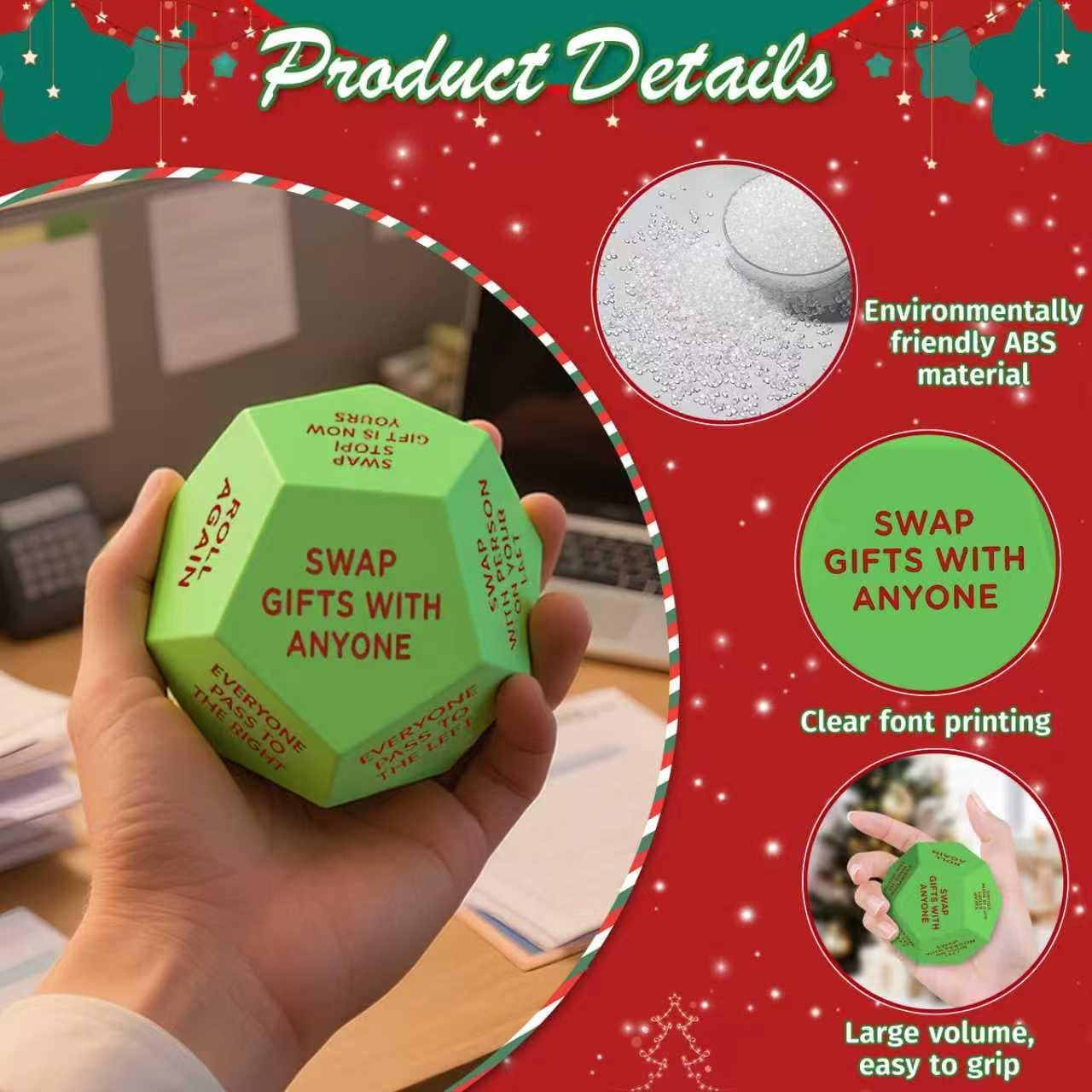 🎁Last Day Sale 50% OFF🔥Hilarious Christmas Gift Exchange Party GameDice