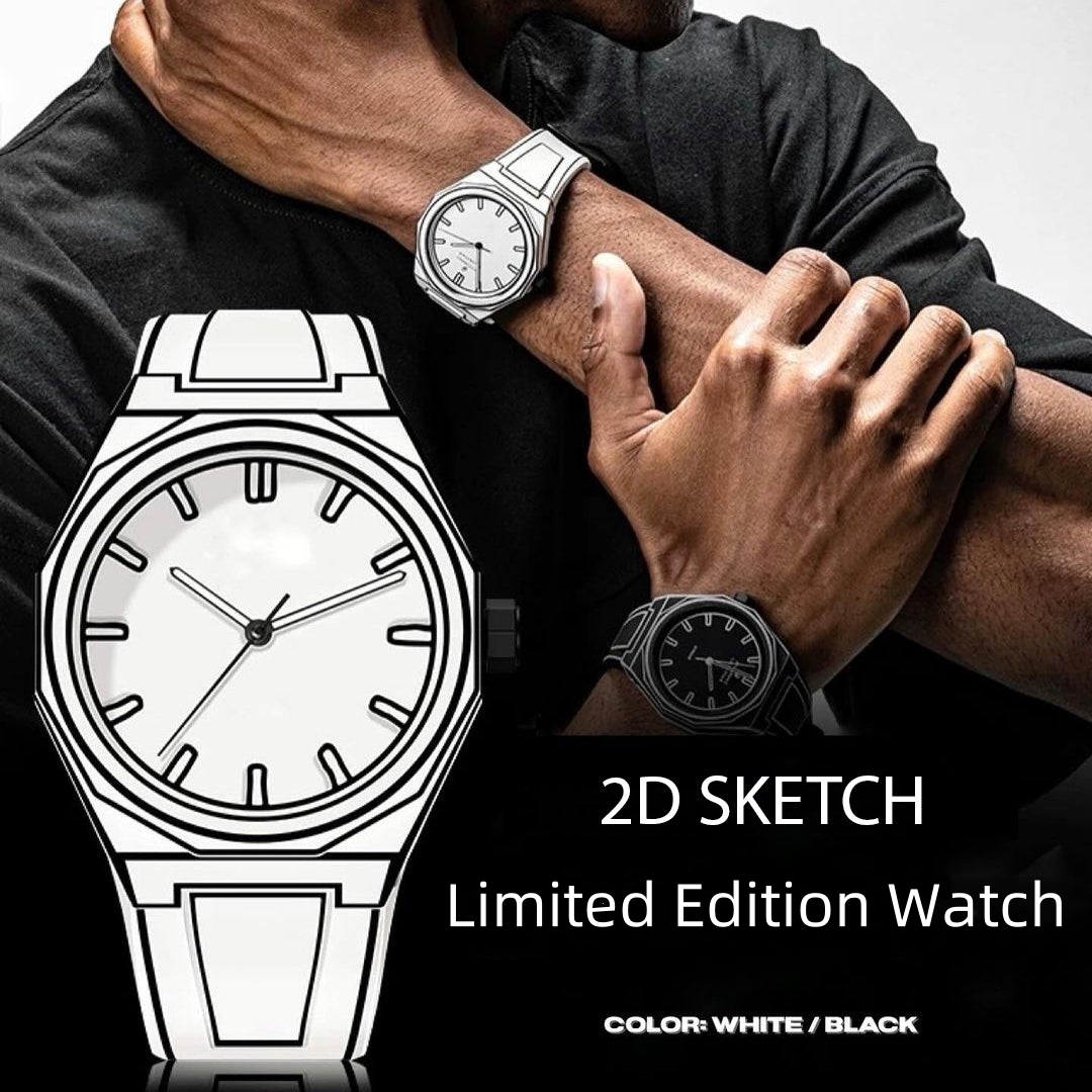 💥LAST DAY SALE 50% OFF💥2D SKETCH LIMITED EDITION WATCH⚡BUY 2 FREE SHIPPING