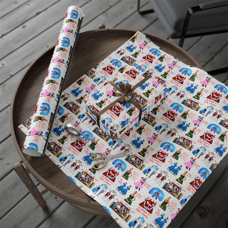 White Christmas Wrapping Papers