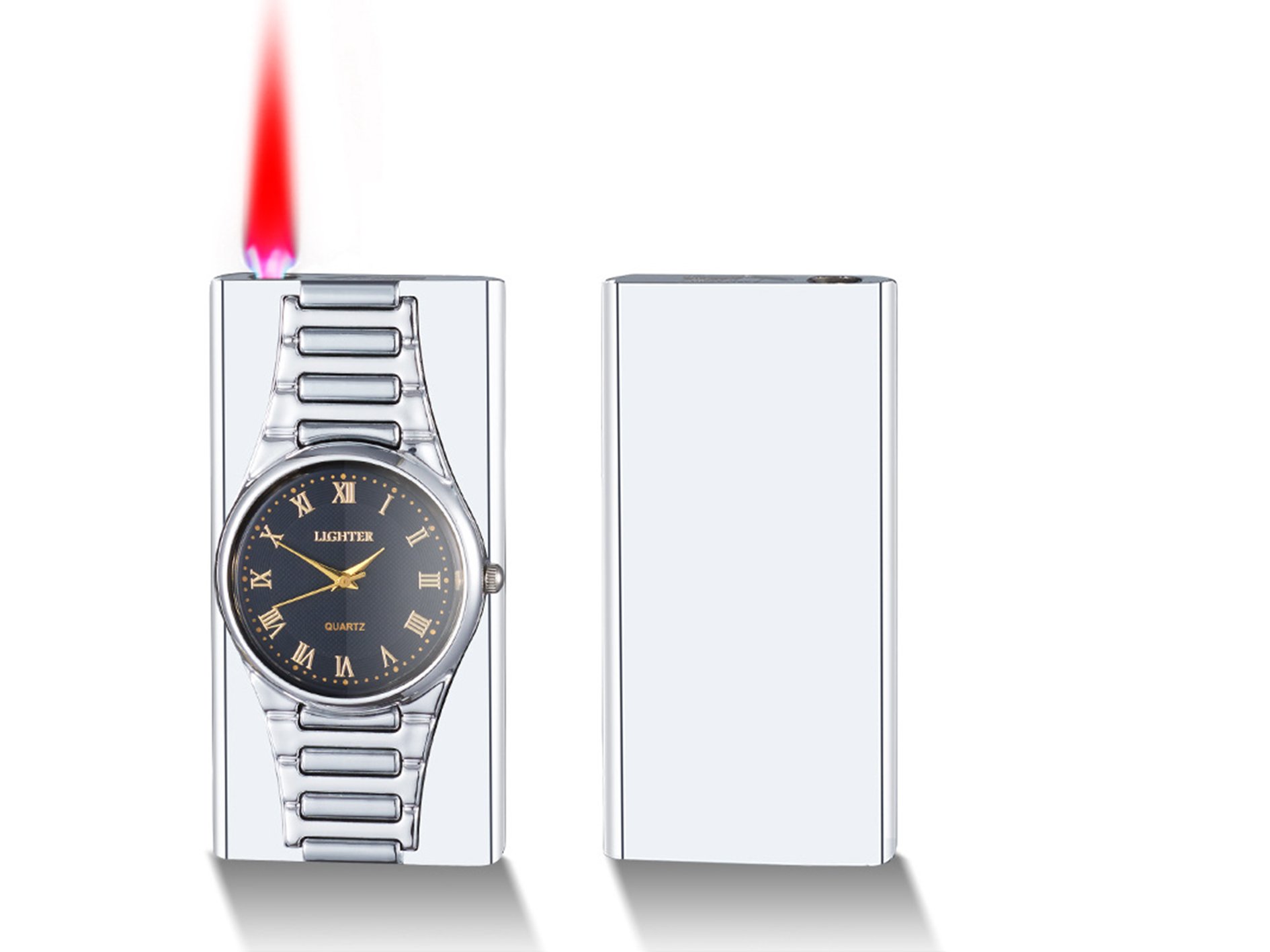 Creative Metal Quartz Lighter Watch | Men's Gift