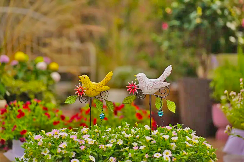 💐Handmade Colorful Metal Bird Insert Stake Wind Chime Garden Decor - 𝐀𝐧𝐝𝐲 𝐎𝐚𝐤𝐥𝐚𝐧𝐝 𝐇𝐚𝐧𝐝𝐦𝐚𝐝𝐞®