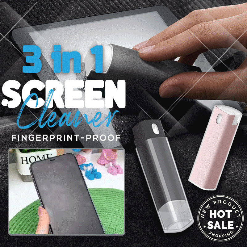 🔥2023 NEW YEAR HOT SALE--50% OFF🔥3 in 1 Fingerprint-proof Screen Cleaner - BUY 4 FREE SHIPPING