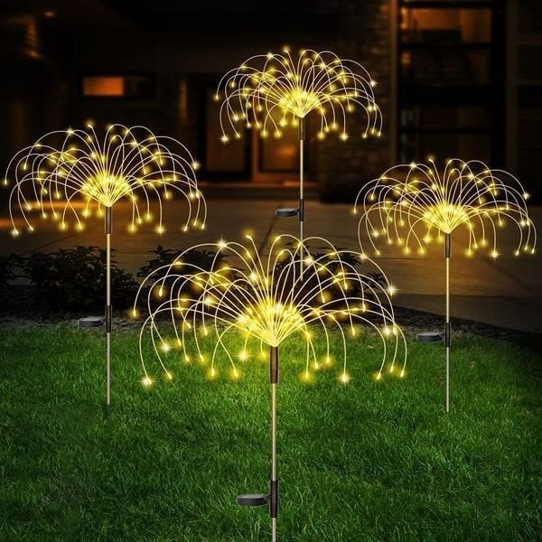 [ 70% OFF Sale Ends In Today]- Waterproof  Solar Garden  Fireworks Lamp
