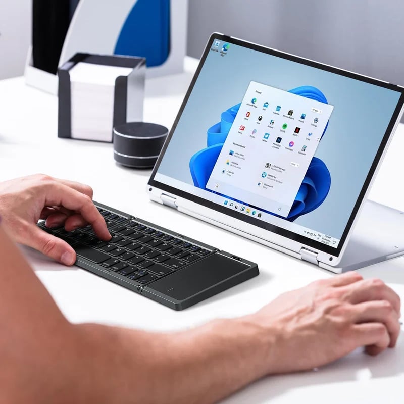 🔥Last Day 50% OFF🔥 - Foldable Bluetooth Keyboard with Touchpad