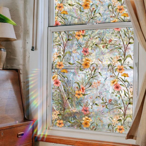 🔥Last Day Promotion 50% OFF💐Colorful Floral Bouquet Window Sticker🖼️(Cut to size freely)