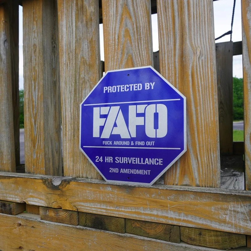 🔥Last Day 49% OFF🛑 FAFO Security Sign