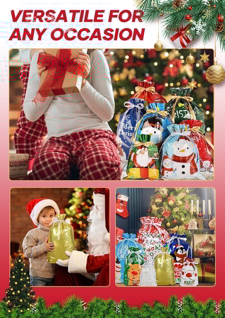🎄TikTok Christmas Sale - 70% OFF✨Kringle Express 50-piece Gift Bag & Tags Set