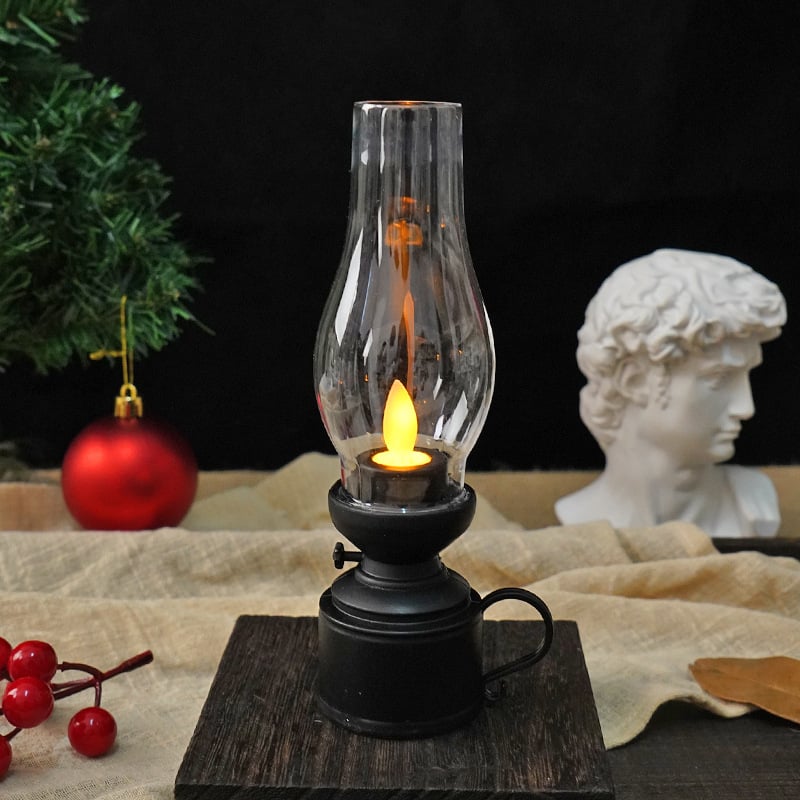 (🔥Last Day Promotions - 49% OFF)✨🕯️LED Vintage Kerosene Lamp Electronic Swing Candle