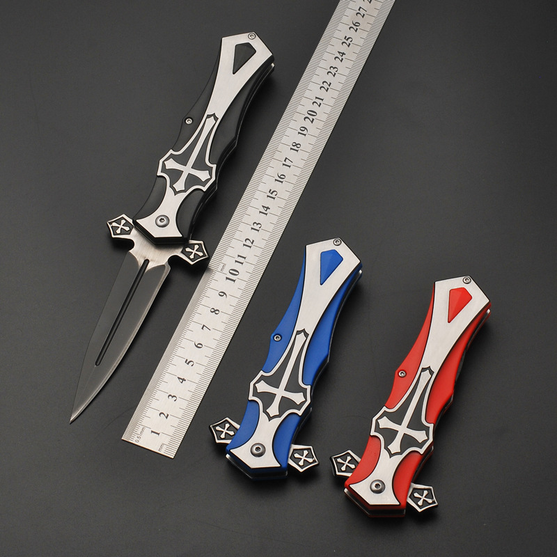 Spring-assisted folding knife. Perfect for hunting, camping.