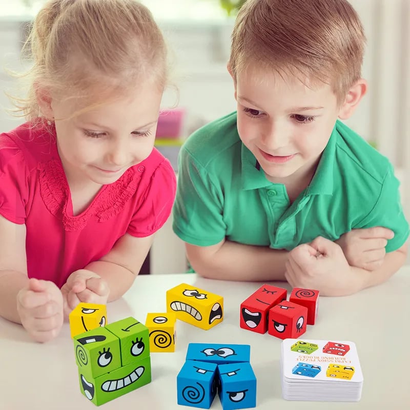 🔥Hot Sale-49% OFF🔥3D expression change face building blocks toy-BUY 2 GET 10% OFF