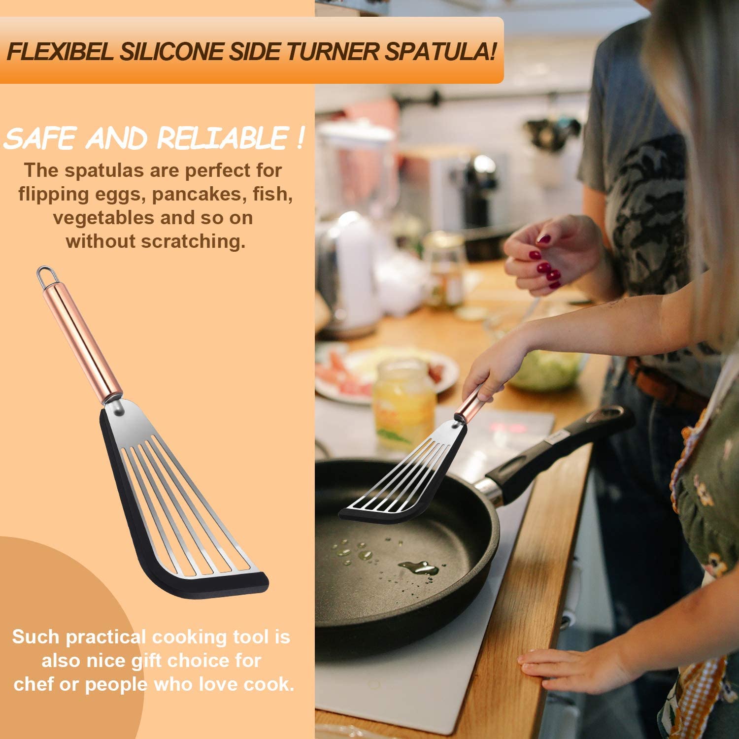 （🔥Last Day Promotion 48% OFF）Nonstick Spatula Turner, Buy 2 get 1 free