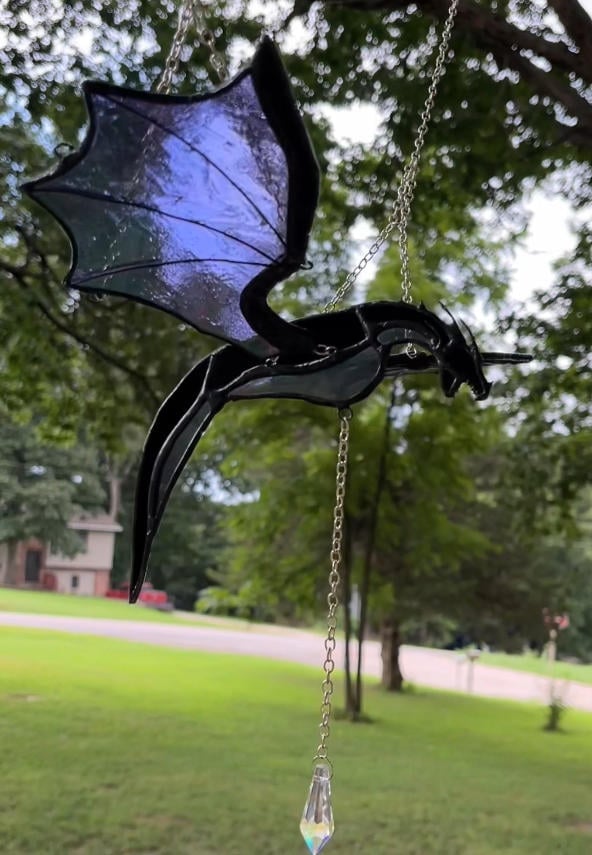 🎁TikTok Last Day Sale - 70% OFF🐉Handcrafted Stained Glass Dragon Sculpture