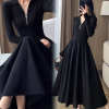 🔥Last Day Sale - 50% OFF🎁Women's Black Long Sleeve Dress