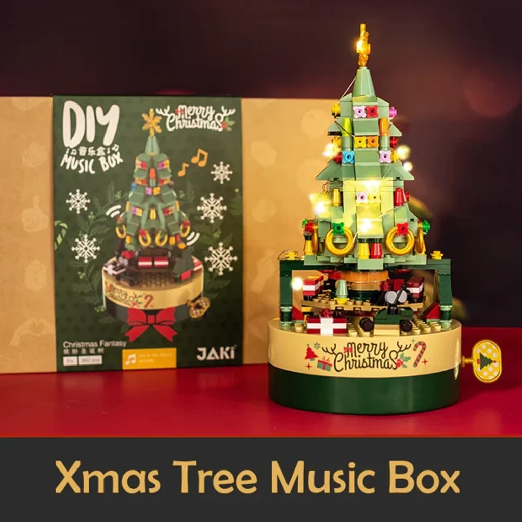 (🎄Early Christmas Sale - 50% OFF) 🔥DIY Christmas Tree Brick Music Box - 🚚Buy 2 Get Free Shipping