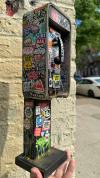 Miniature American Payphone in 1:12 Scale For Action Figure Displays / Toy Photography