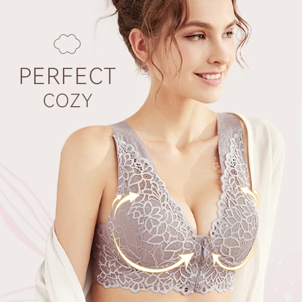 🎁Shop Now 45% OFF🎁 Front Zip Lace Push Up Bra