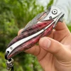 Purely Handmade VG-10 Damascus Folding Knife | EDC Camping Tool