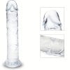 Big Crystal Clear Jelly Realistic Dildo With Suction Cup Plug Butt Plug - YJ-14