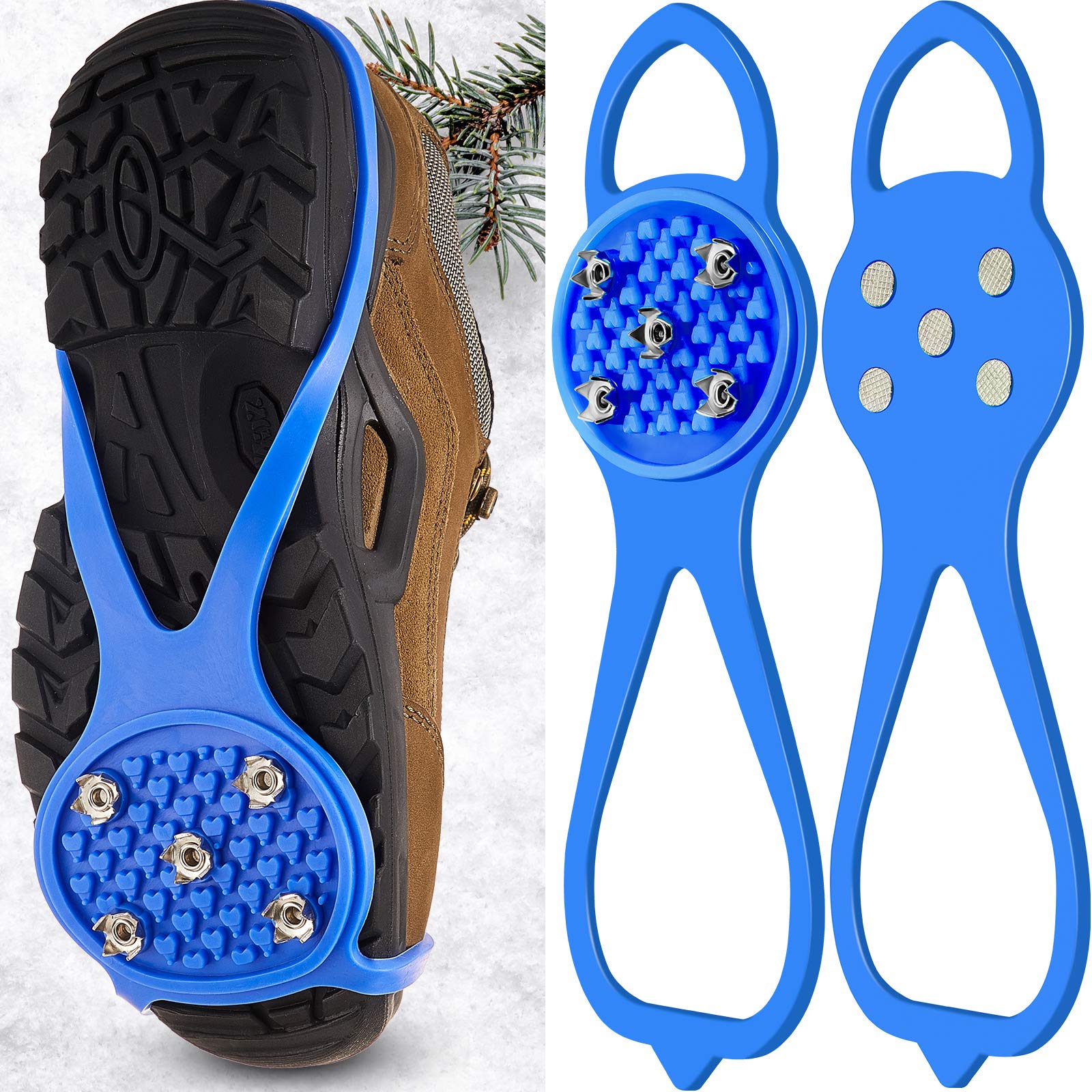 (🌲Early Christmas Sale- 50% OFF) Universal Gripper Spikes Non Slip Shoe Grips