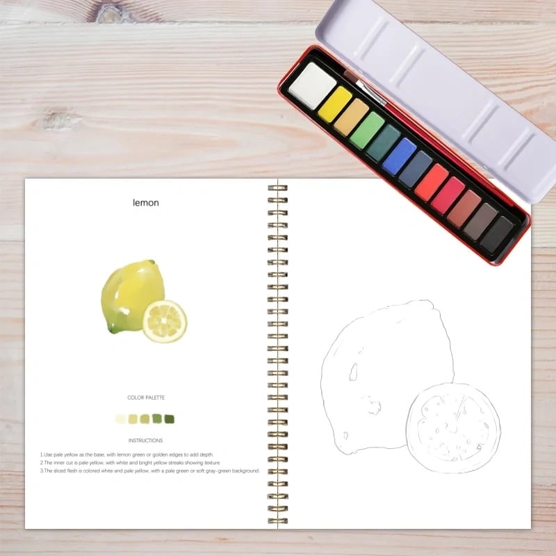 🍓Fruits Watercolor Workbook(🔥2025 New Limited Edition)