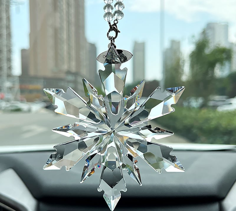 ✨Last Day Promotion - 70% OFF🎁🎄❄️Sun Catcher Crystal Prism Mirror Colorful Streamer Crystal Snowflake❄️