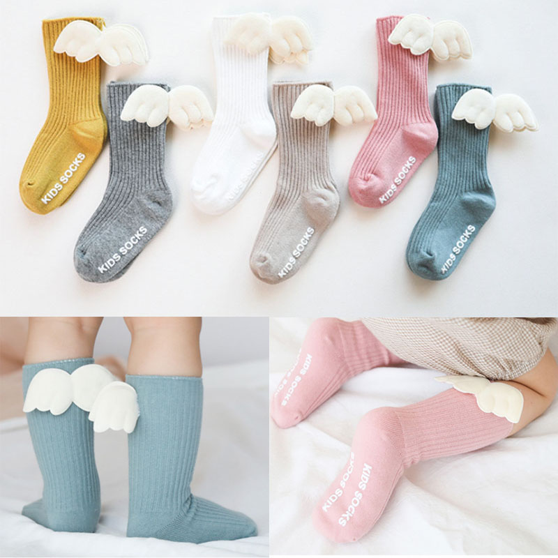 (Christmas Big Sale!- 50% OFF)Angel Wing™ Baby Girls Knee High Socks