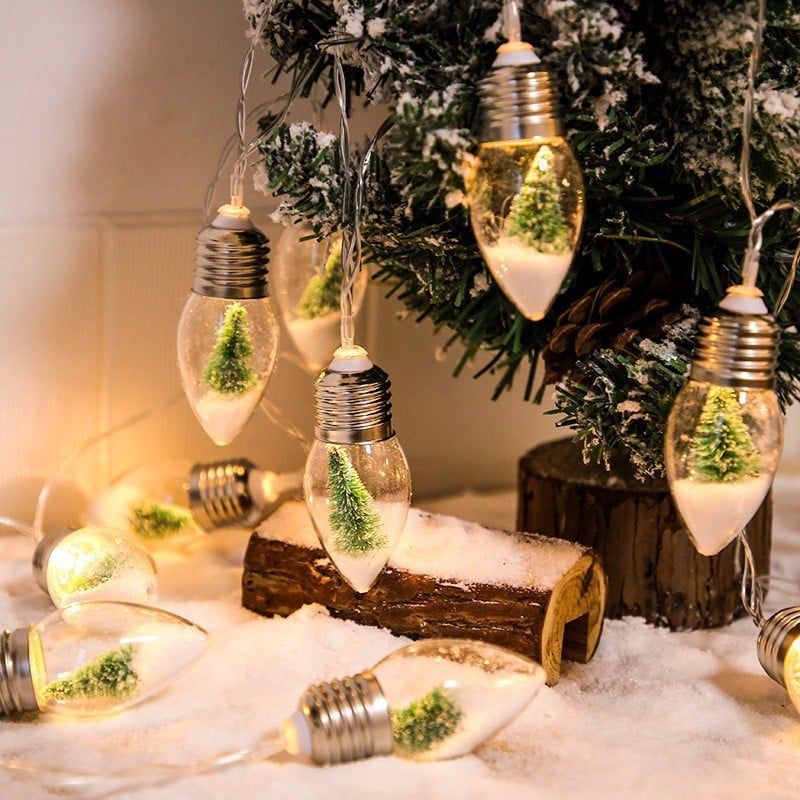 🎄Christmas Vintage Decor String Light - 1Meter-6 Led Bulbs String Lights