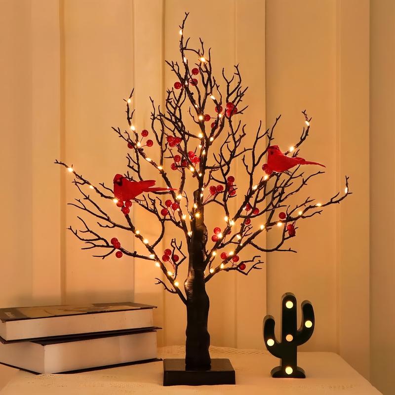 🎄TikTok Christmas Sale -70% OFF🐦Vintage Glowing Tree with Cardinals