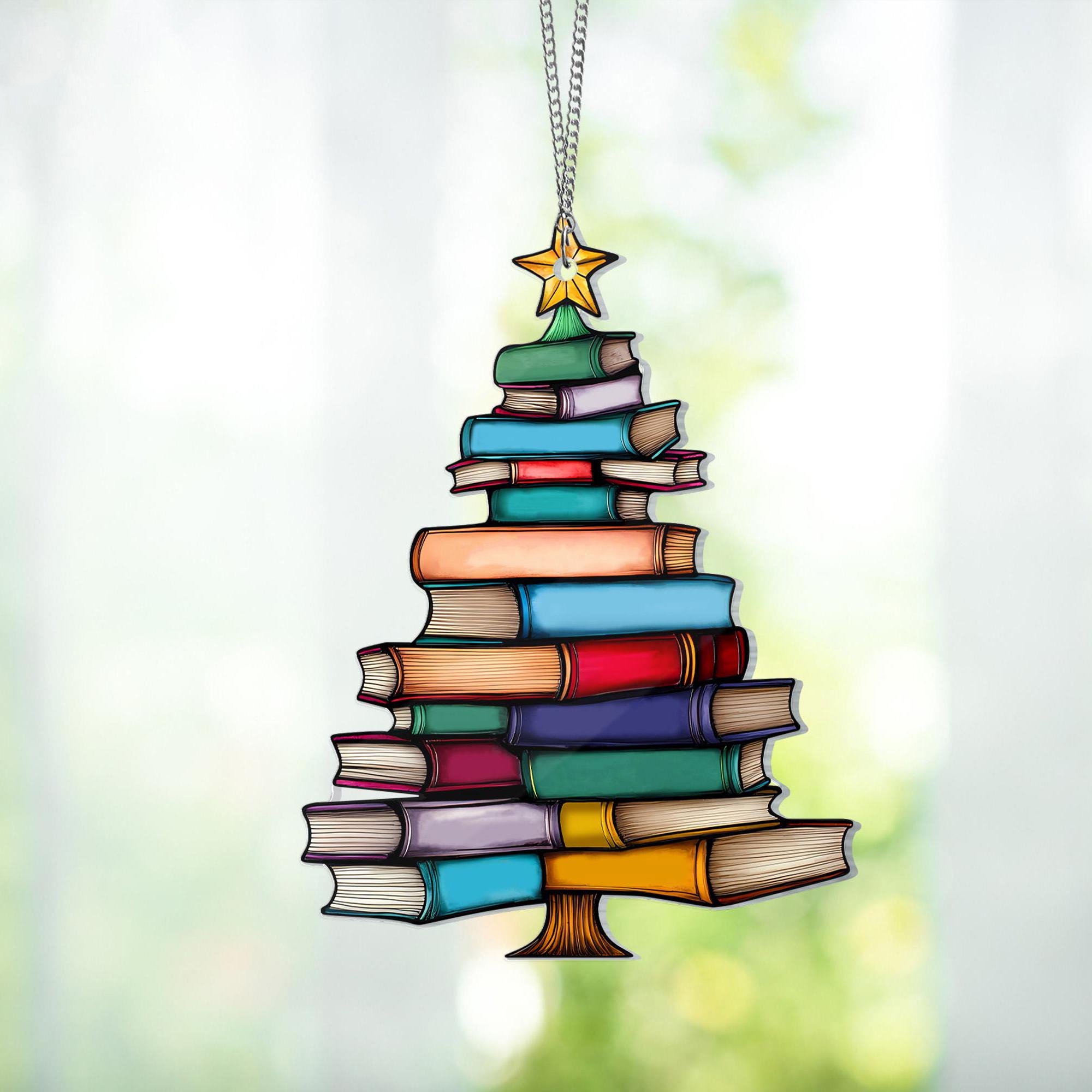 🔥Last Day Promotion 48% OFF-🎁-🎄📚✨Christmas Book Tree Ornament