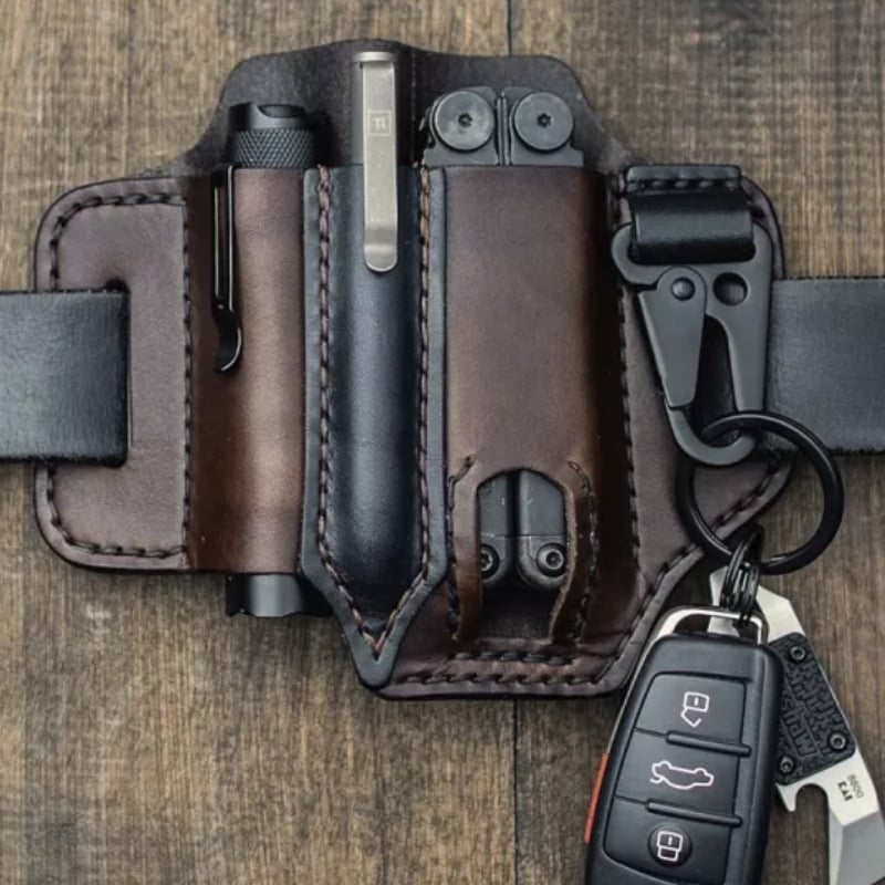 (🌲Early Christmas Sale- SAVE 48% OFF)Cowhide Leather Owl Buckle Tactical Multifunctional Belt Cover-Buy 2 Get Free Shipping