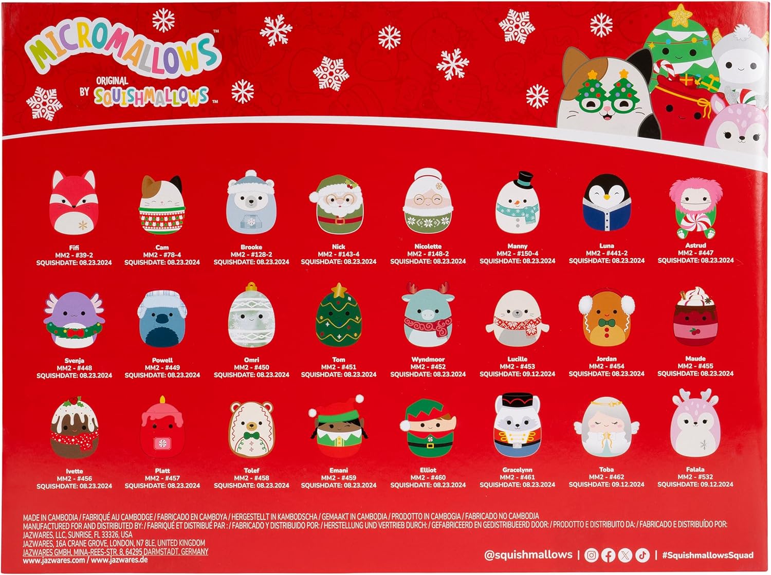 🎄TikTok Christmas Sale -70% OFF✨24-Day Holiday Plush Advent Calendar