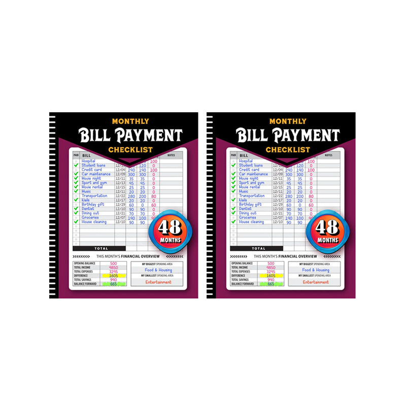 🔥Last Day 50% OFF🎁 Bill Payment Management Book