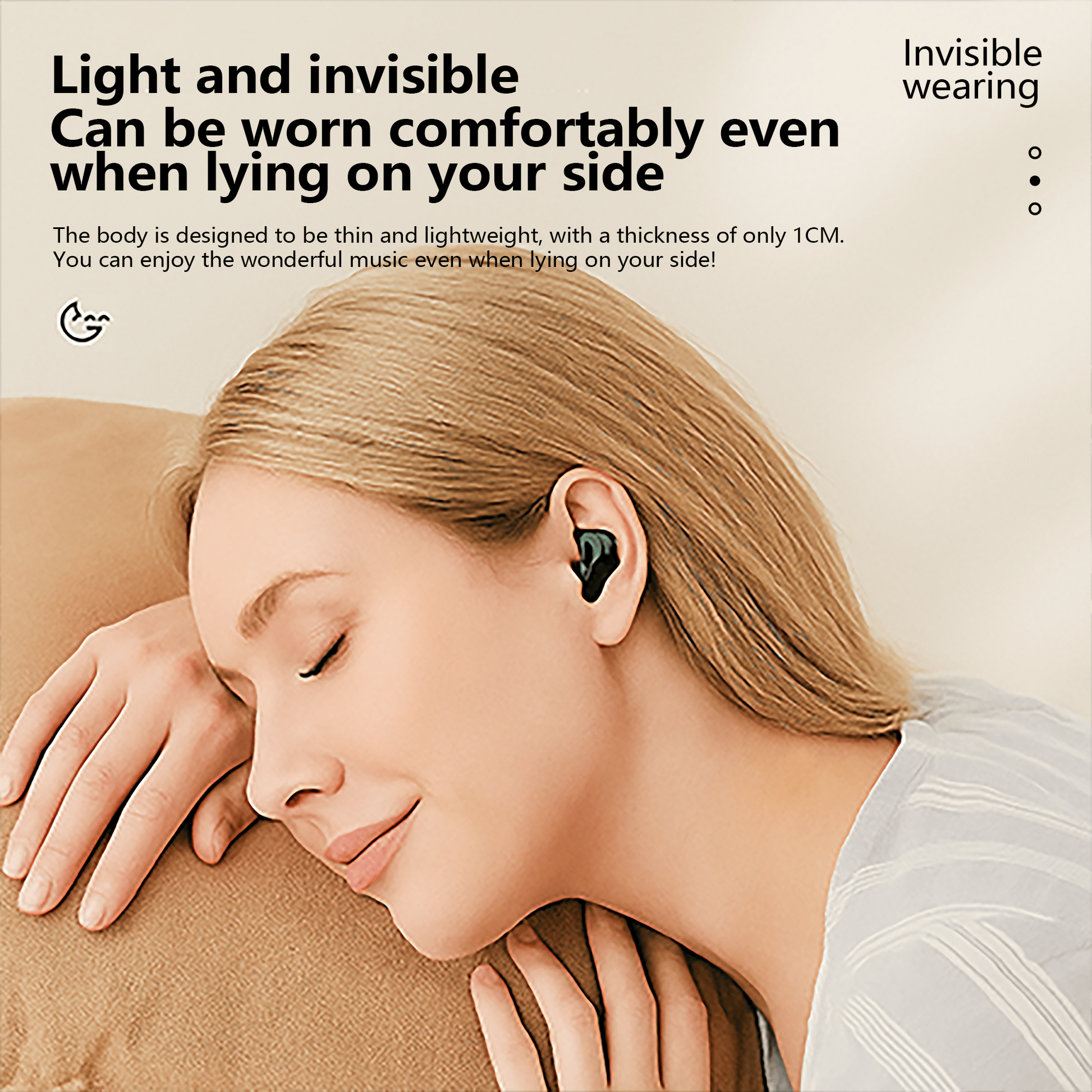 🏆Flash Sale 🔥20K+ SOLD!🔥Thin Earbuds for Small Ears: Comfortable for Sleep, Exercise - No Pressure, Low Delay, Long Life
