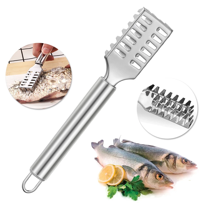 (🌲Early Christmas Sale- SAVE 48% OFF)Stainless Steel Fish Scaler(BUY 3 GET 2 FREE NOW)