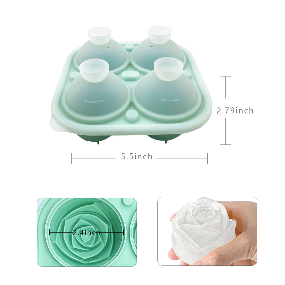 💥Flash Sale-50%Off💥3D Silicone Rose Shape Ice Cube Mold-🔥Buy 3 Get Extra 20% OFF