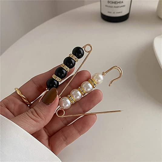 (🔥LAST DAY PROMOTION - SAVE 49% OFF)Fancy Rhinestones Pearls Safety Pin Brooch-BUY 3 GET 3 FREE