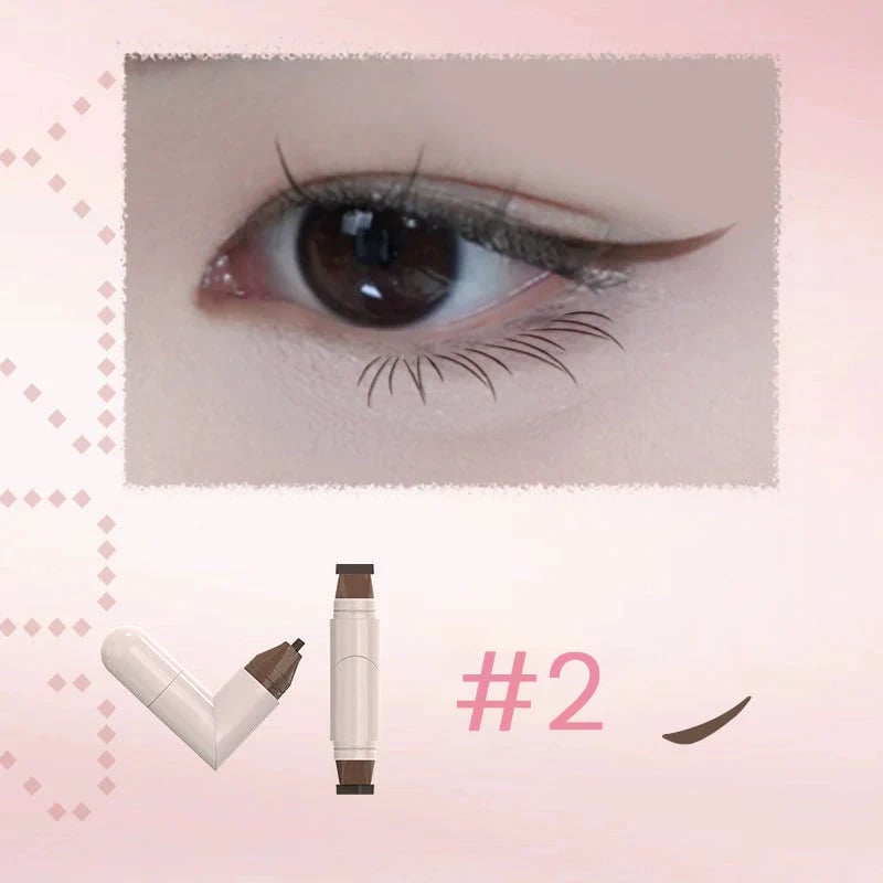 ⏰LAST DAY SALE 50% OFF💥Integrated Rotating Eyeliner Stamp Pen