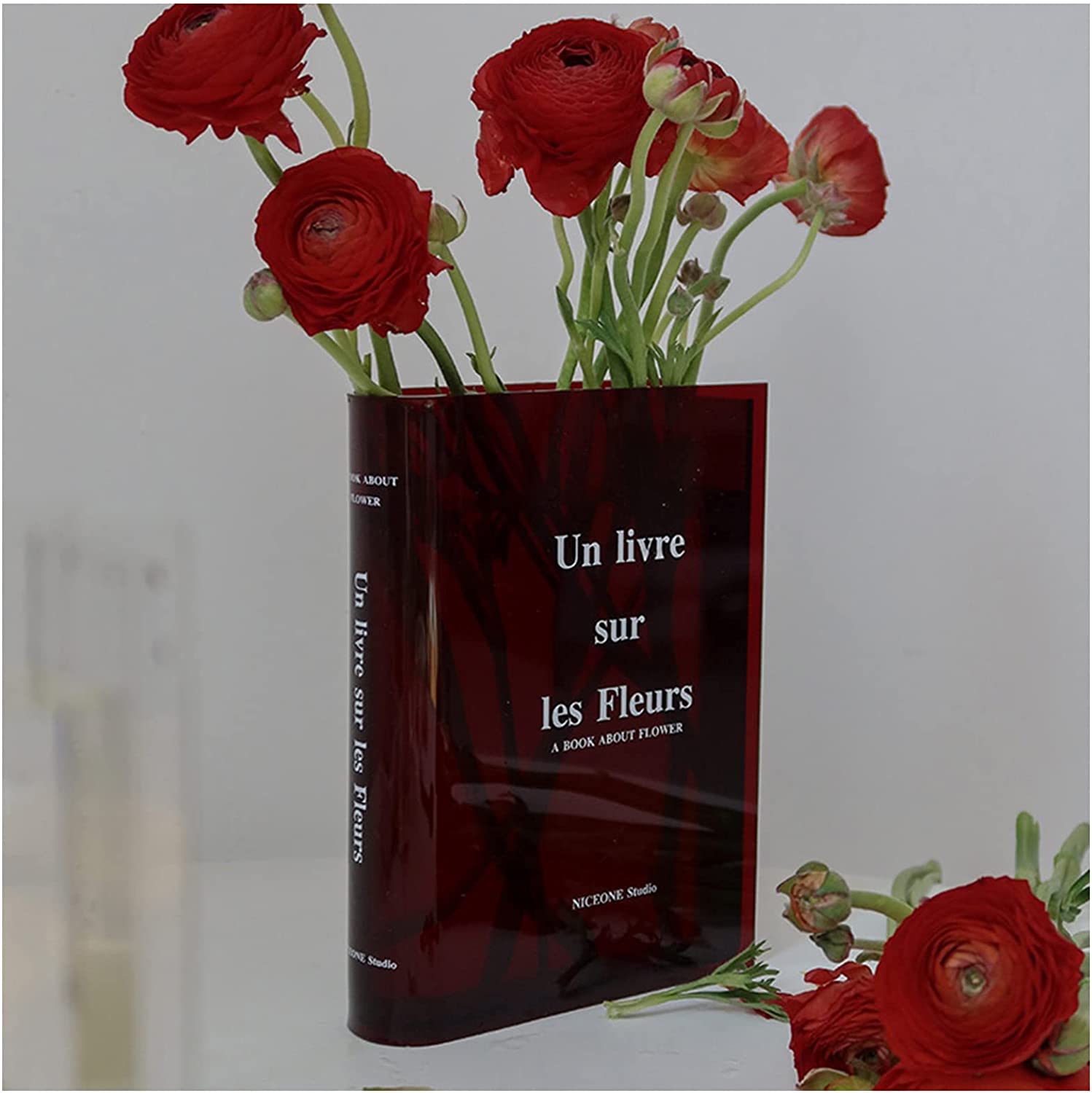 🔥Last Day Promotion 48% OFF - 🔥Acrylic Book Vase for Flowers(BUY 2 FREE SHIPPING NOW)