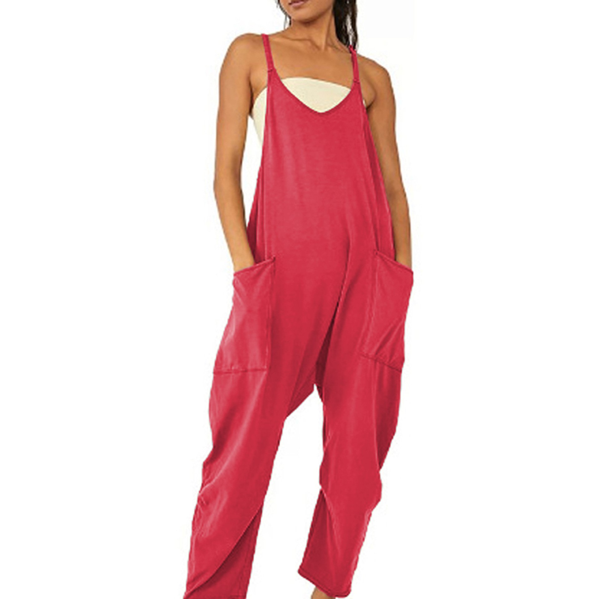 🔥Wide Leg Jumpsuit with Pockets (Buy 2 Free Shipping)