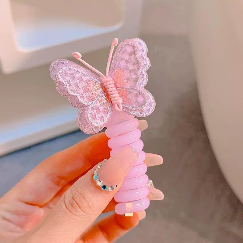 ⏰LAST DAY SALE 50% OFF🎀Butterfly Telephone Wire Hair Bands