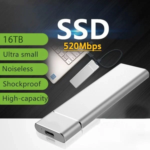 Ultra-high-speed external SSD-portable laptop desktop large capacity mobile solid state drive