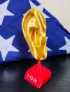 Trum₱ Ear 3D Print - Historical Moment Collectable Commemorative Desk Shelf Accessory