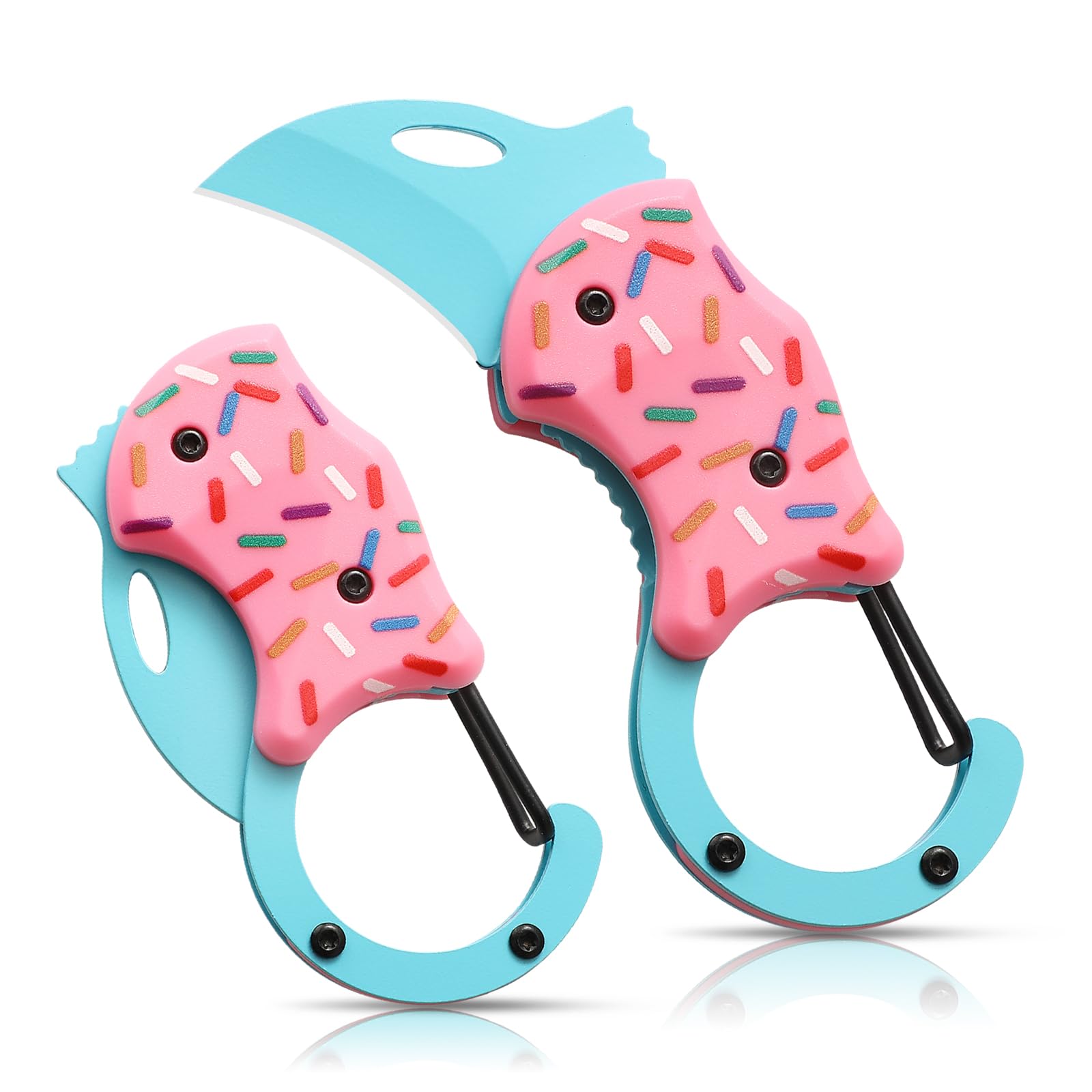 🍩 Pink Donut Pocket Knife